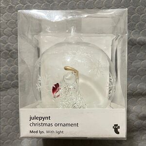 Julep Clear and Gold Holiday Ornament